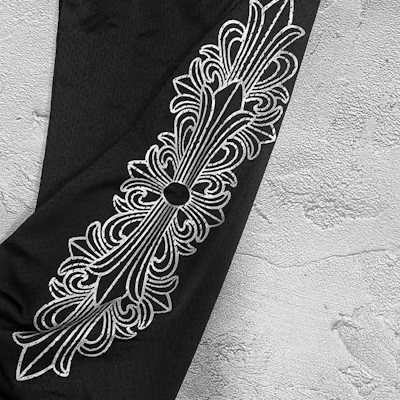 Chrome Hearts FW23 Celana Pria Hitam Seri Hockey dengan Desain Letter Print. CH-2023-0875 Shop Chrome Hearts FW23 Celana Pria Hitam Seri Hockey dengan Desain Letter Print. CH-2023-0875