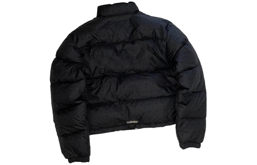 Lookbook Chrome Hearts FW23 Logo Cross Print Puffer Jacket  Black Long Sleeve CH-20230183