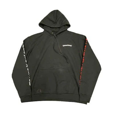 Chrome Hearts FW23 Logo Print Pullover Hoodie Unisex Black CH-20136666