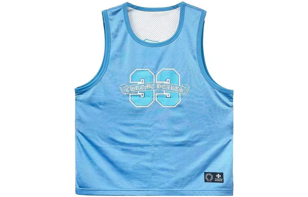 Chrome Hearts FW23 Reversible Hockey Jersey Vest with Numeric Design Unisex. CH-202310905