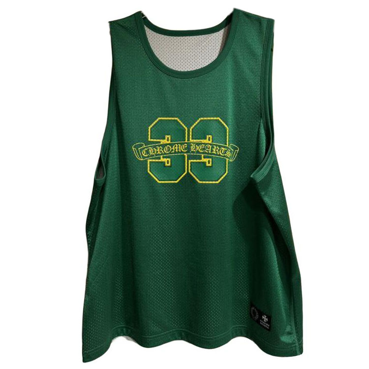 Chrome Hearts FW24 Green Hockey Basketball Sleeveless Jersey Unisex. CH-2024-1090 圖 2
