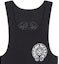 Sizing Chaleco Sin Mangas Unisex Negro Chrome Hearts FW24 Patrón Letras Jacquard CH-4123673