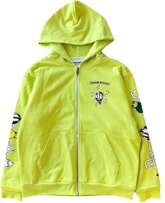 Chrome Hearts Geometric Letter Print Zip Hoodie Unisex Couple Style Fluorescent Green CH-2022110702 Order Chrome Hearts Geometric Letter Print Zip Hoodie Unisex Couple Style Fluorescent Green CH-2022110702