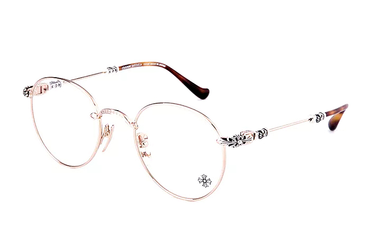 Chrome Hearts Gold Cross Metal Butterfly Optical Glasses Bright Gold Unisex CH-YJ-02 圖 3