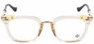 Buy Chrome Hearts Gold Irregular Optical Frame with Lens Print Unisex Couple Style TITANASLUVR-BK-GP