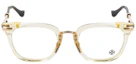 Order Chrome Hearts Gold Irregular Optical Frame with Lens Print Unisex Couple Style TITANASLUVR-BK-GP
