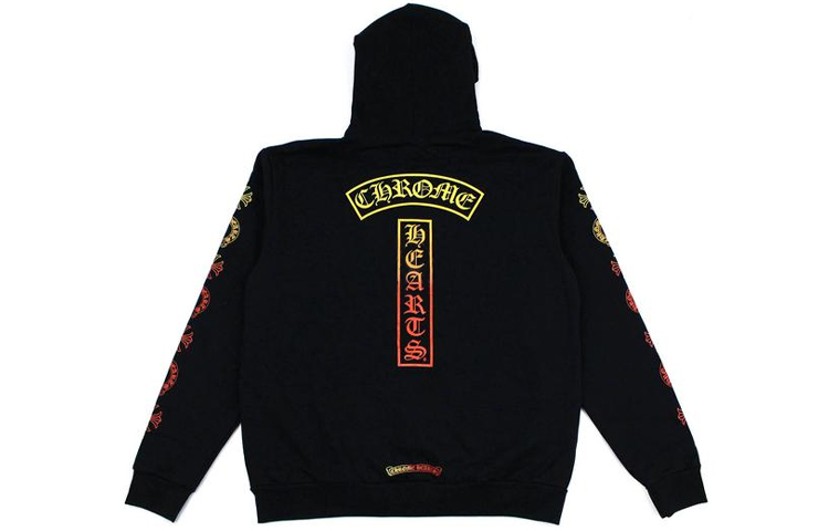 Chrome Hearts Gradient Logo Hoodie Black Unisex CH-176