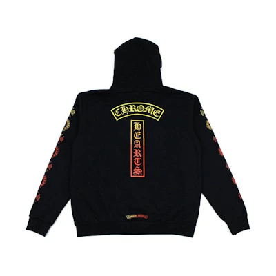 Chrome Hearts Gradient Logo Hoodie Black Unisex CH-176