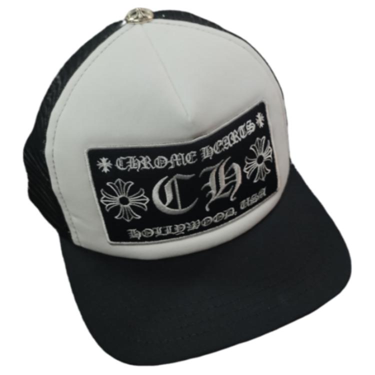 Chrome Hearts Graphic Design  Black Baseball Cap. CH200513