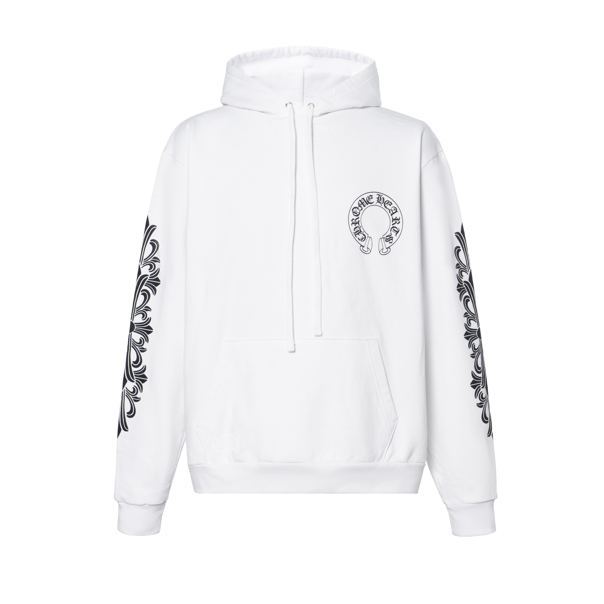 Chrome Hearts Graphic Print Hoodie Unisex White CH-333