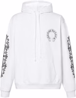 Chrome Hearts Graphic Print Hoodie Unisex White CH-333 Chrome Hearts Graphic Print Hoodie Unisex White CH-333