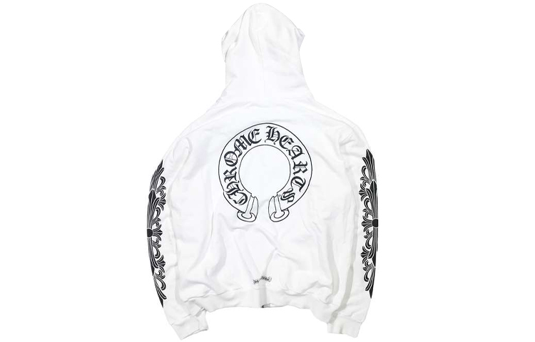 Order Chrome Hearts Graphic Print Hoodie Unisex White CH-333