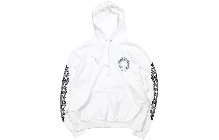 Lookbook Chrome Hearts Graphic Print Hoodie Unisex White CH-333