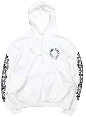 Chrome Hearts Graphic Print Hoodie Unisex White CH-333 Lookbook Chrome Hearts Graphic Print Hoodie Unisex White CH-333