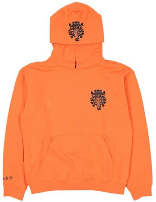 クロムハーツ グラフィックプリント オレンジ 長袖 フーディ スウェットシャツ CH-910299 Buy クロムハーツ グラフィックプリント オレンジ 長袖 フーディ スウェットシャツ CH-910299