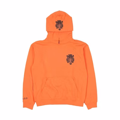 Chrome Hearts Graphic Print Orange Hoodie Long Sleeve Sweatshirt CH-910299
