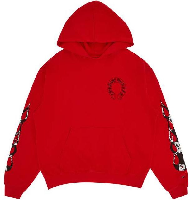 chrome-hearts-graphic-print-red-hoodie-for-men-1383-100000106-xmbfh-red