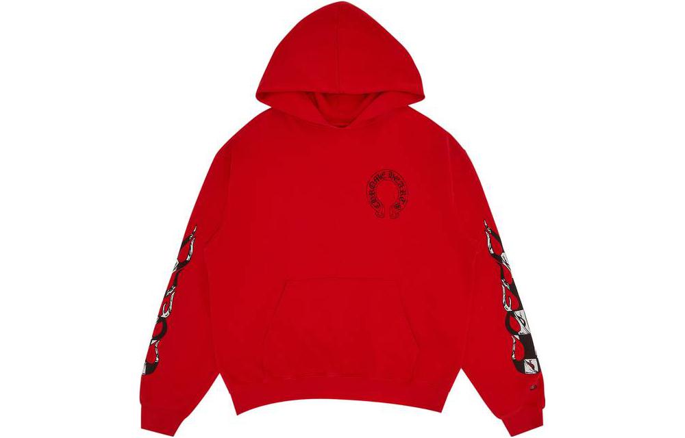 Order Sudadera Roja con Gráfico Chrome Hearts para Hombre 1383-100000106XMBFH-RED