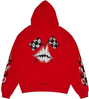 Sudadera Roja con Gráfico Chrome Hearts para Hombre 1383-100000106XMBFH-RED Lookbook Sudadera Roja con Gráfico Chrome Hearts para Hombre 1383-100000106XMBFH-RED