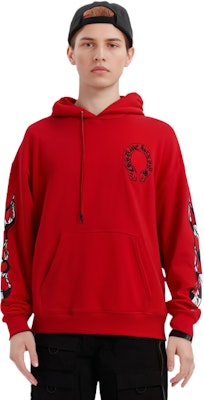 Sudadera Roja con Gráfico Chrome Hearts para Hombre 1383-100000106XMBFH-RED Shop Sudadera Roja con Gráfico Chrome Hearts para Hombre 1383-100000106XMBFH-RED