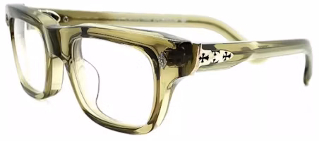 Order Chrome Hearts 綠色方框眼鏡框搭配鏡腿標誌款式。 Crypdic-army