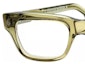 Purchase Chrome Hearts Green Square Optical Frames with Logo on Temples. Crypdic-army