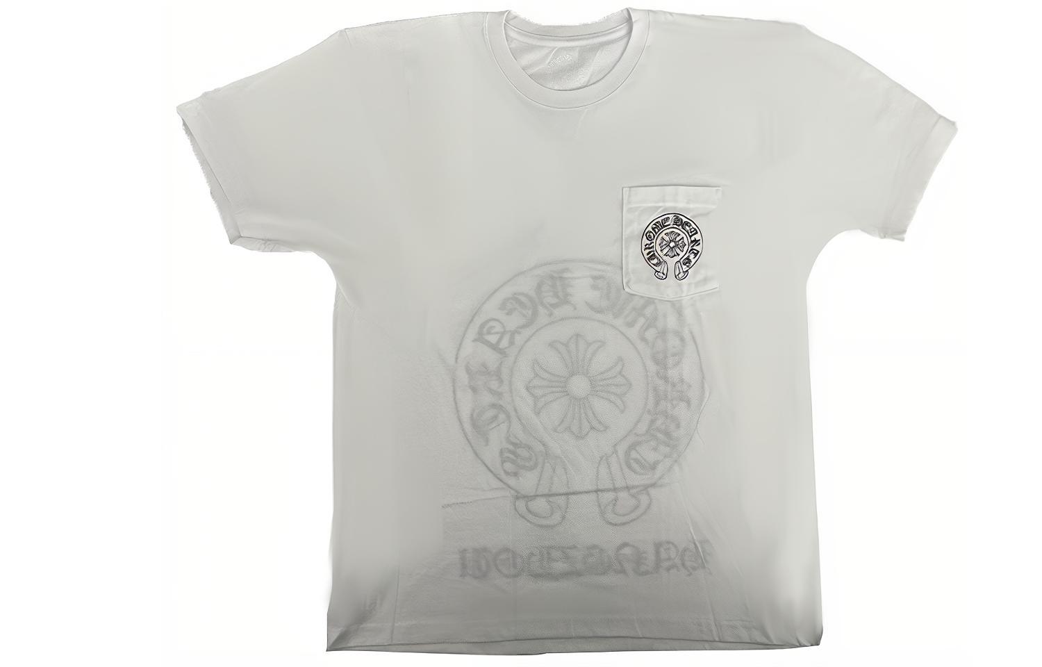 Chrome Hearts Hang Zhou Horseshoe Print Unisex White T-Shirt Limited Edition CH-190