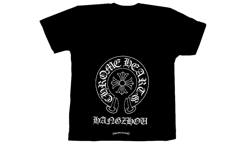 Order クロムハーツ 杭州限定 ホースシュープリント Tシャツ ユニセックス ブラック CH-189