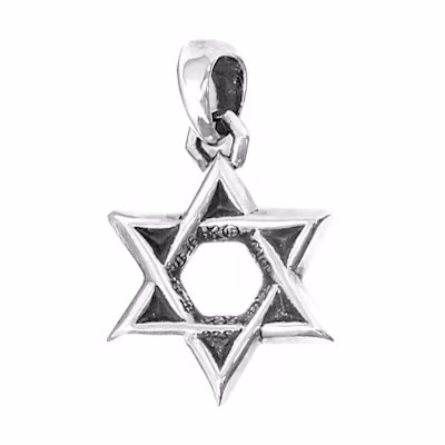 Chrome Hearts Hexagram Small 925 Silver Pendant Unisex Couples Silver CH-DZ-070
