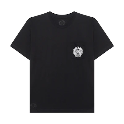 Chrome Hearts Horseshoe Logo Crewneck Short Sleeve T-Shirt Unisex Black CH-451
