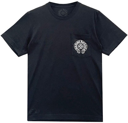Chrome Hearts Horseshoe Logo Crewneck Short Sleeve T-Shirt Unisex Black CH-451 Order Chrome Hearts Horseshoe Logo Crewneck Short Sleeve T-Shirt Unisex Black CH-451