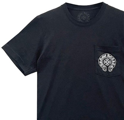 Chrome Hearts Horseshoe Logo Crewneck Short Sleeve T-Shirt Unisex Black CH-451 Details for Chrome Hearts Horseshoe Logo Crewneck Short Sleeve T-Shirt Unisex Black CH-451
