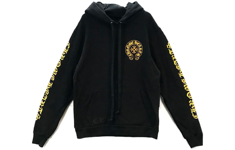 Chrome Hearts Horseshoe Logo Pullover Hoodie Black Unisex CH-487