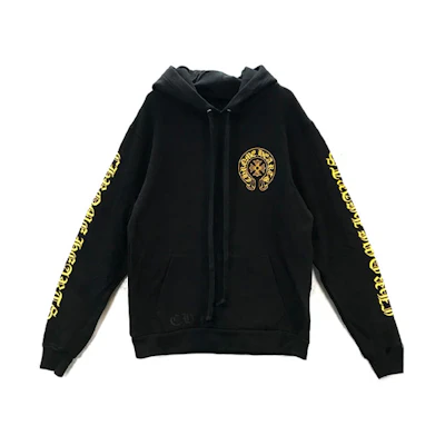 Chrome Hearts Horseshoe Logo Pullover Hoodie Black Unisex CH-487