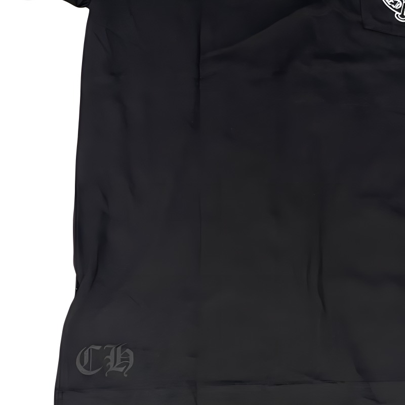 Purchase Chrome Hearts Horseshoe Logo Unisex Black Crewneck T-Shirt. 408129111-1XL122-BLK
