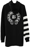 Chrome Hearts Horseshoe Striped Embroidered Sweatshirt Unisex Black CH-592 Chrome Hearts Horseshoe Striped Embroidered Sweatshirt Unisex Black CH-592