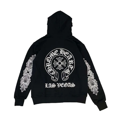 Chrome Hearts Horseshoe Zip-Up Hoodie Unisex Black CH-588