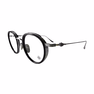 Chrome Hearts Irregular Optical Frame Black - Unisex Eyewear with Logo Print. GUSH
