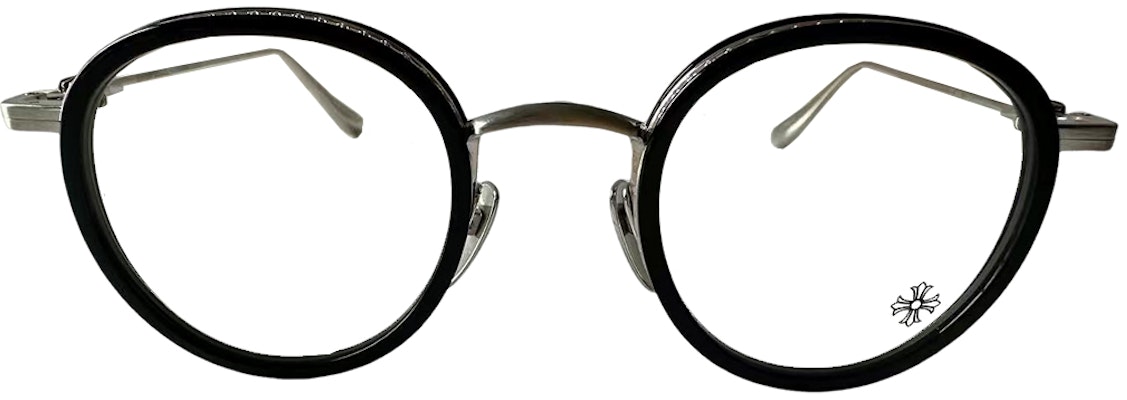 Chrome Hearts 不規則光學眼鏡框黑色 - 男女通用徽標印花眼鏡。 GUSH Lookbook Chrome Hearts 不規則光學眼鏡框黑色 - 男女通用徽標印花眼鏡。 GUSH