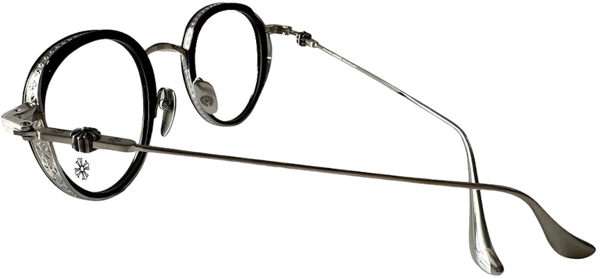 Chrome Hearts 不規則光學眼鏡框黑色 - 男女通用徽標印花眼鏡。 GUSH Shop Chrome Hearts 不規則光學眼鏡框黑色 - 男女通用徽標印花眼鏡。 GUSH