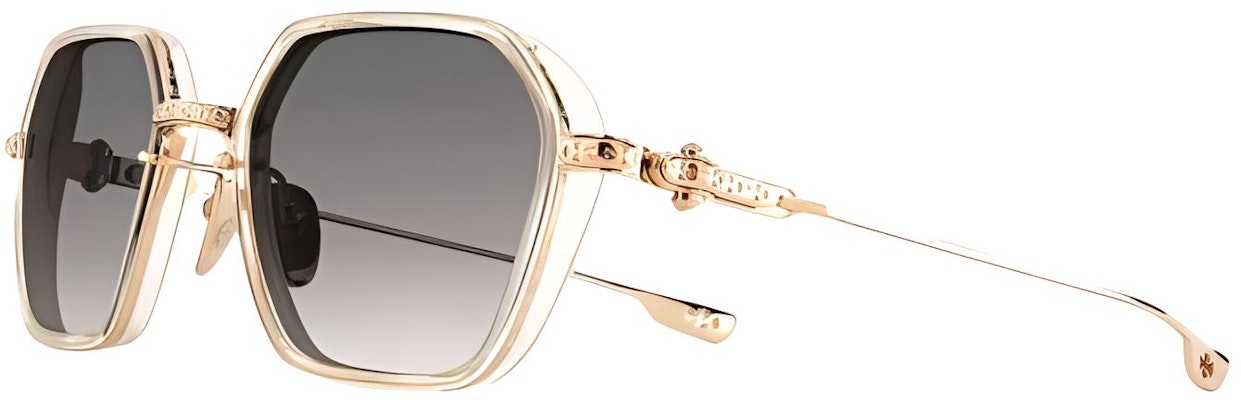 Cermin Mata Emas Chrome Hearts Bentuk Unik Unisex Gaya Pasangan. DANGERZONE-CRYS-GP Buy Cermin Mata Emas Chrome Hearts Bentuk Unik Unisex Gaya Pasangan. DANGERZONE-CRYS-GP