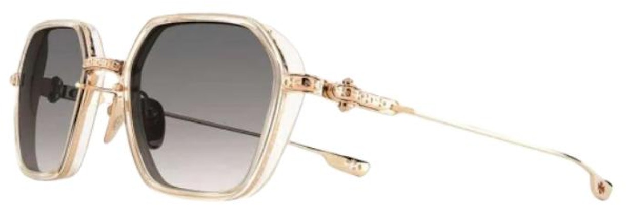 Cermin Mata Emas Chrome Hearts Bentuk Unik Unisex Gaya Pasangan. DANGERZONE-CRYS-GP Order Cermin Mata Emas Chrome Hearts Bentuk Unik Unisex Gaya Pasangan. DANGERZONE-CRYS-GP