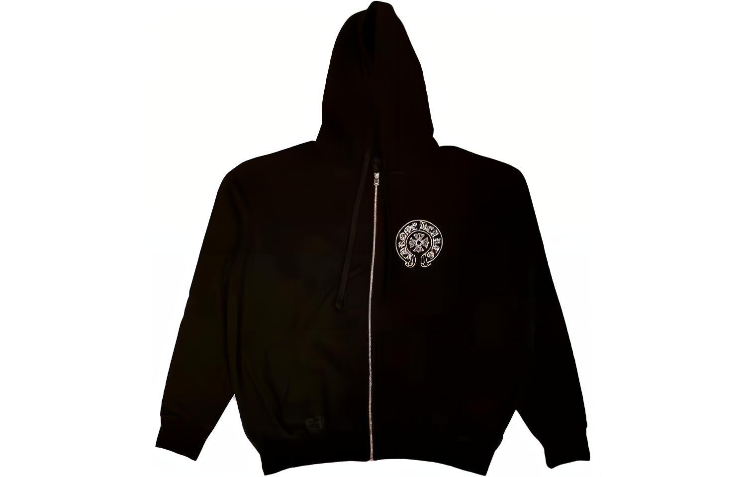 Chrome Hearts LA Exclusive Horseshoe Print Zip Hoodie Black Unisex CH-620
