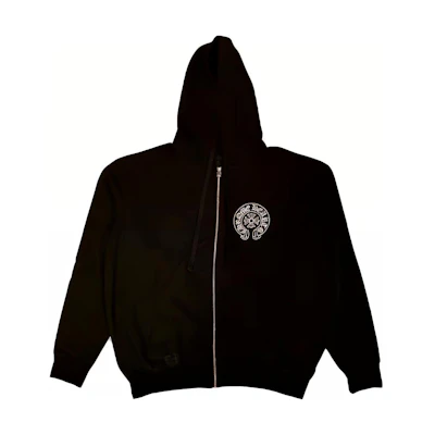 Chrome Hearts LA Exclusive Horseshoe Print Zip Hoodie Black Unisex CH-620