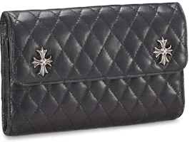 Chrome Hearts Lambskin Logo Wallet Extra Large Black Chrome Hearts Lambskin Logo Wallet Extra Large Black