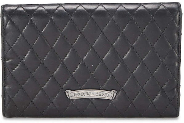 Dompet Kulit Kambing Chrome Hearts Logo Extra Besar Hitam Order Dompet Kulit Kambing Chrome Hearts Logo Extra Besar Hitam