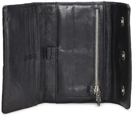 Dompet Kulit Kambing Chrome Hearts Logo Extra Besar Hitam Lookbook Dompet Kulit Kambing Chrome Hearts Logo Extra Besar Hitam