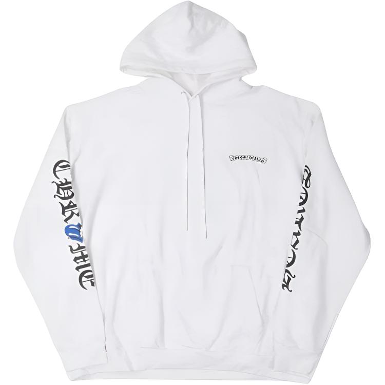 Chrome Hearts Letter Logo White Hoodie Men’s Pullover Sweatshirt CH-2024-1110