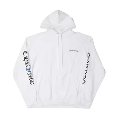 Chrome Hearts Letter Logo White Hoodie Men’s Pullover Sweatshirt CH-2024-1110