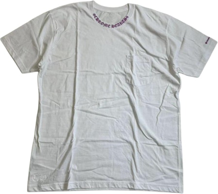 Chrome Hearts Kaos Putih Lengan Pendek Pria SS24 dengan Cetak Huruf. CH-2024-5996 Order Chrome Hearts Kaos Putih Lengan Pendek Pria SS24 dengan Cetak Huruf. CH-2024-5996